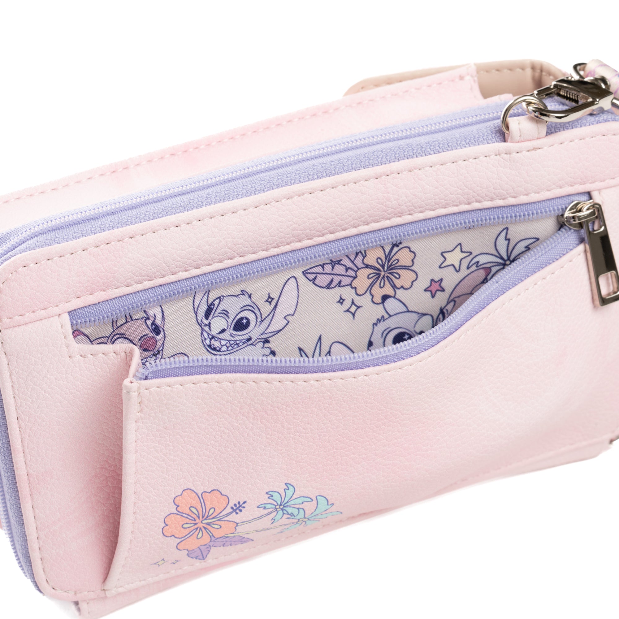Disney Lilo and Stitch :Angel Crossbody Wallet Cell Phone Wristlet