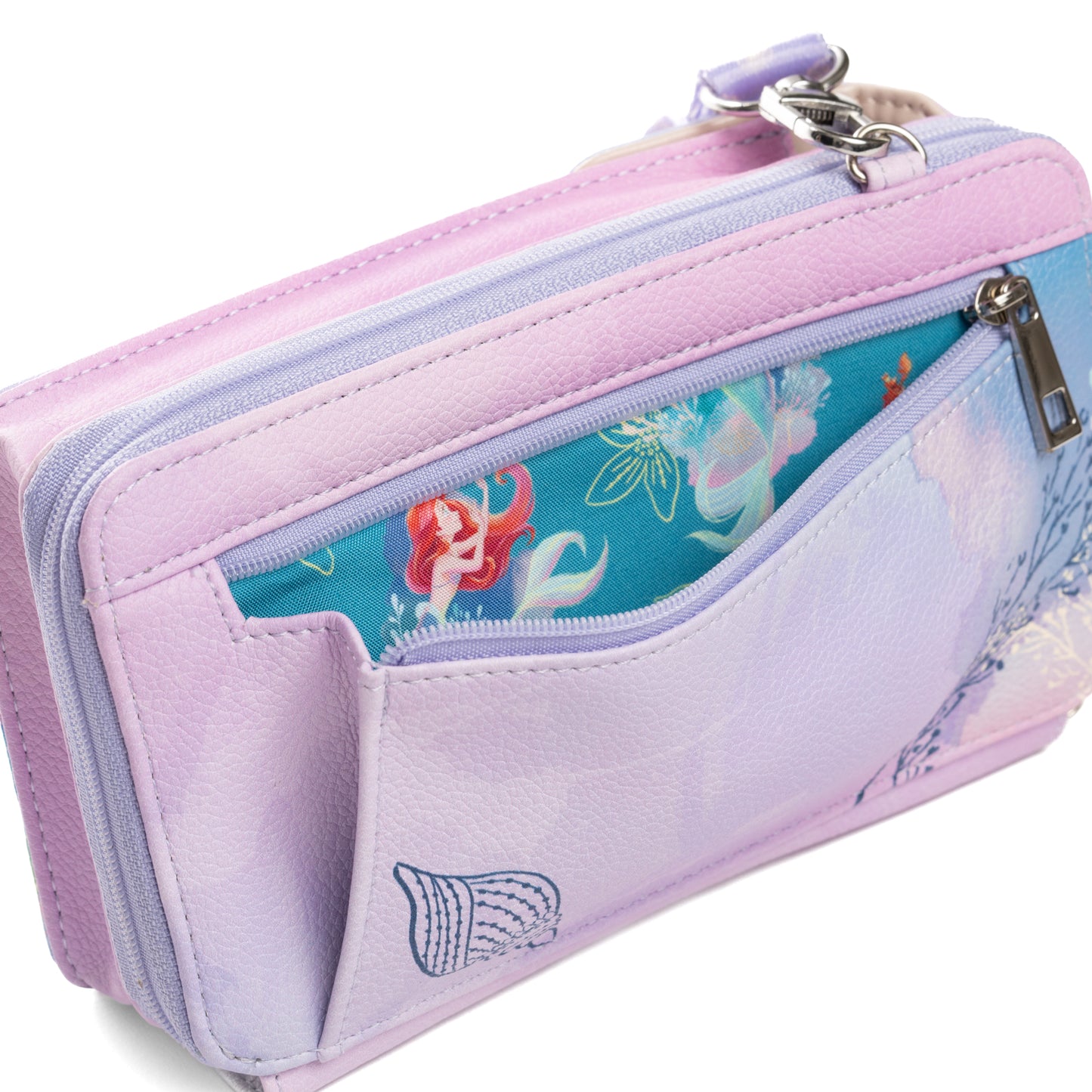 
                  
                    WondaPop Disney Little Mermaid: Ariel Crossbody Wallet Cell Phone Wristlet
                  
                