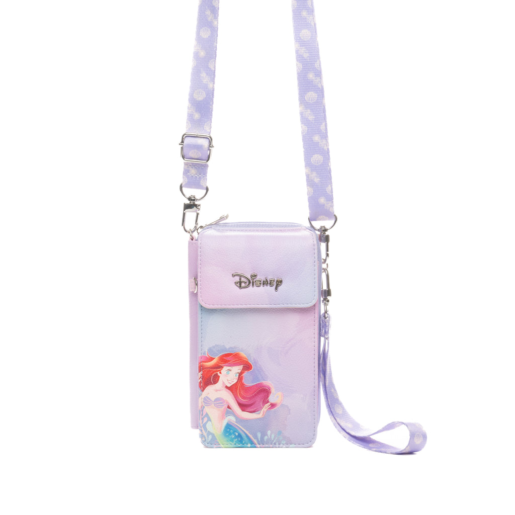 WondaPop Disney Little Mermaid: Ariel Crossbody Wallet Cell Phone Wristlet