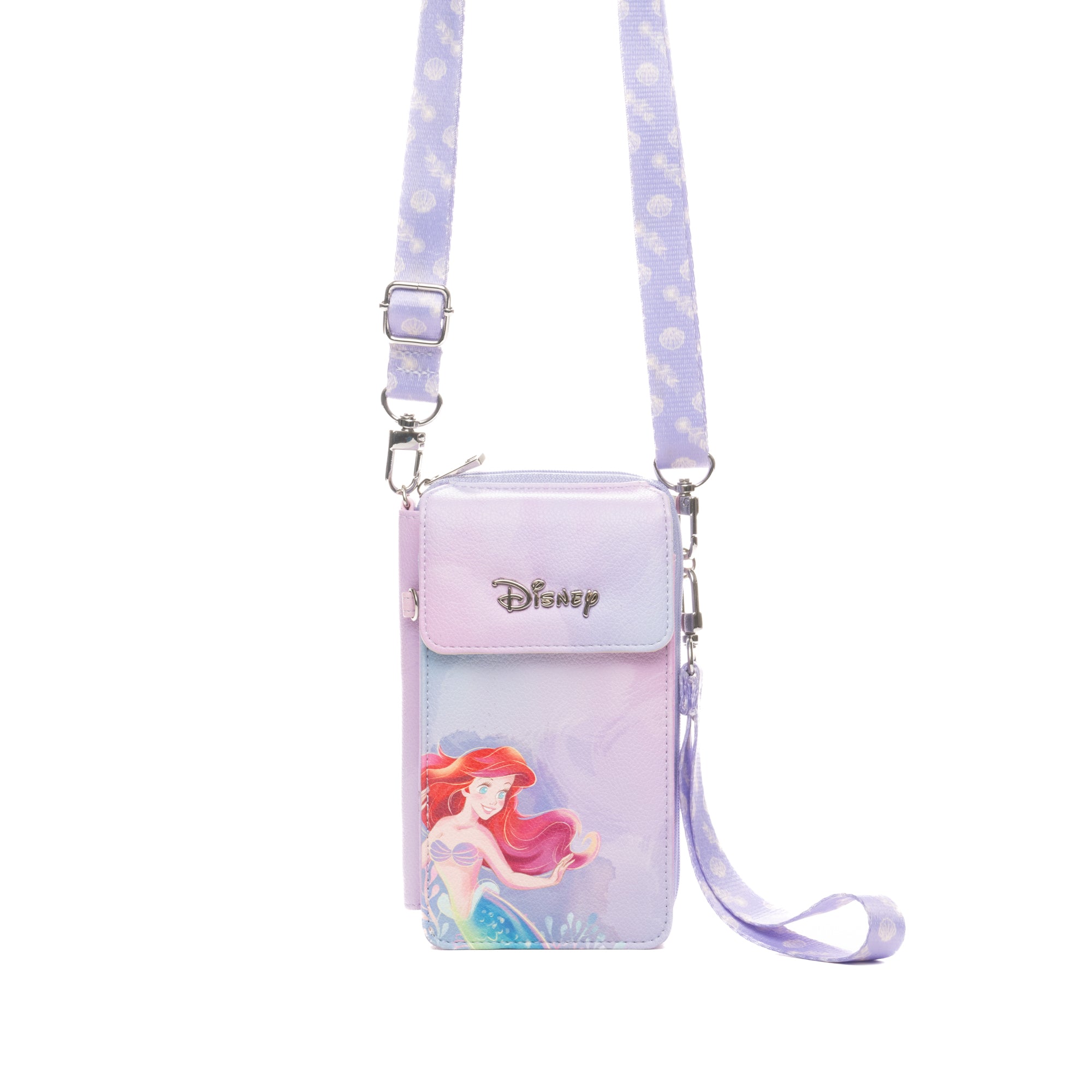WondaPop Disney Little Mermaid: Ariel Crossbody Wallet Cell Phone Wristlet