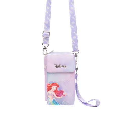 WondaPop Disney Little Mermaid: Ariel Crossbody Wallet Cell Phone Wristlet