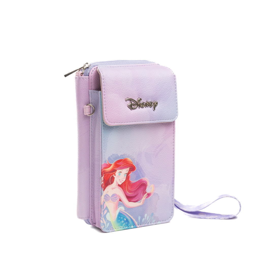 WondaPop Disney Little Mermaid: Ariel Crossbody Wallet Cell Phone Wristlet
