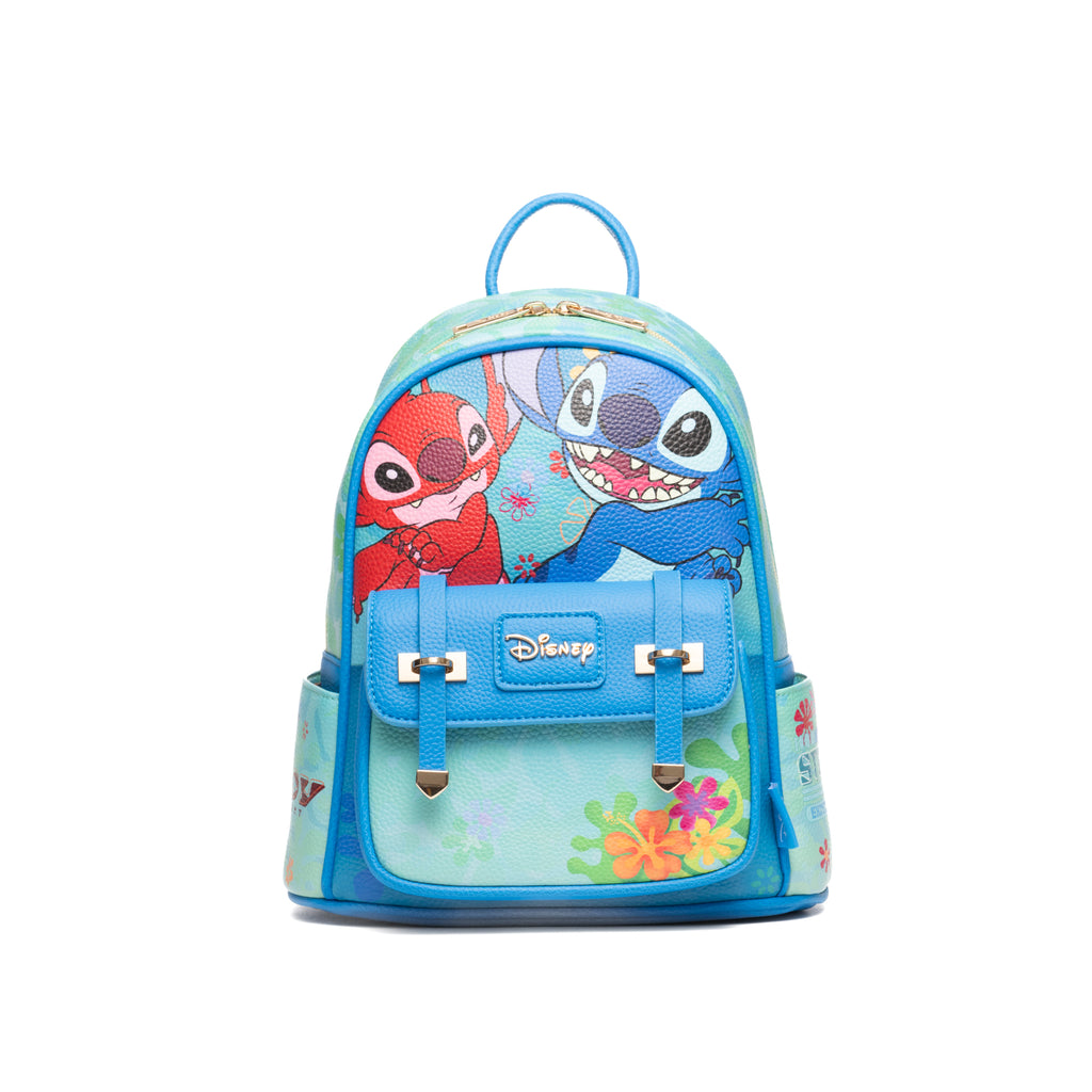 Disney's Lilo and Stitch -- Leroy and Stitch WondaPop 11" Vegan Leather Fashion Mini Backpack