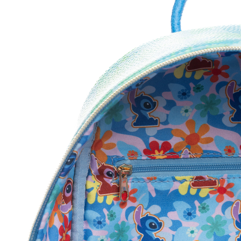 Disney's Lilo and Stitch -- Leroy and Stitch WondaPop 11" Vegan Leather Fashion Mini Backpack