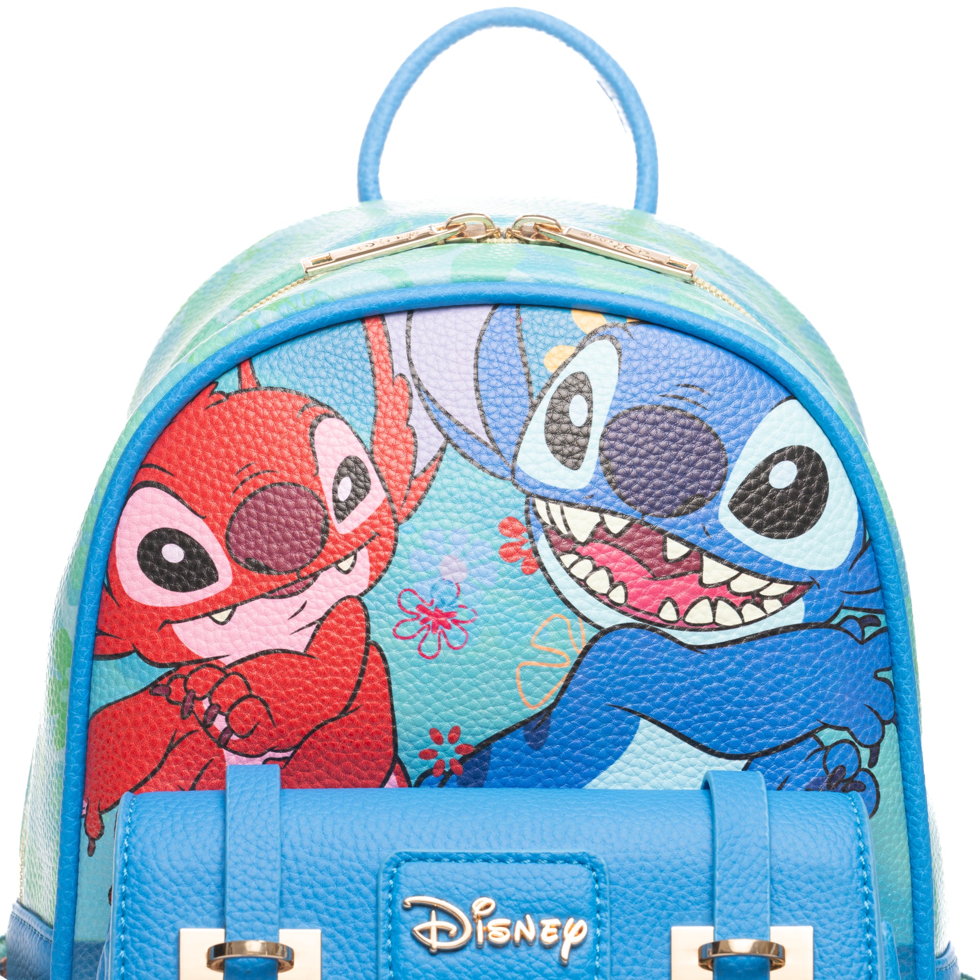 Disney's Lilo and Stitch -- Leroy and Stitch WondaPop 11" Vegan Leather Fashion Mini Backpack