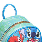 Disney's Lilo and Stitch -- Leroy and Stitch WondaPop 11" Vegan Leather Fashion Mini Backpack