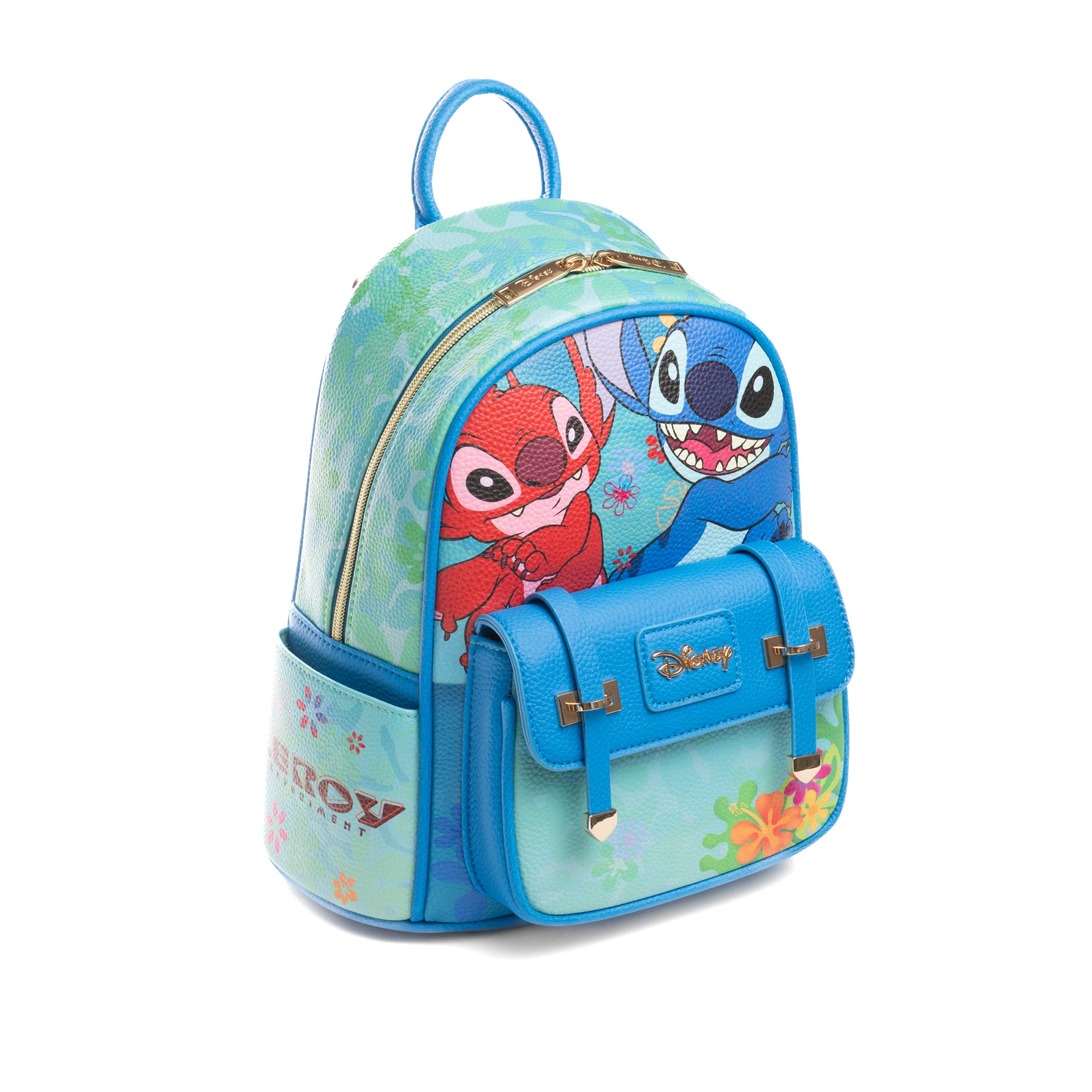 Disney's Lilo and Stitch -- Leroy and Stitch WondaPop 11" Vegan Leather Fashion Mini Backpack