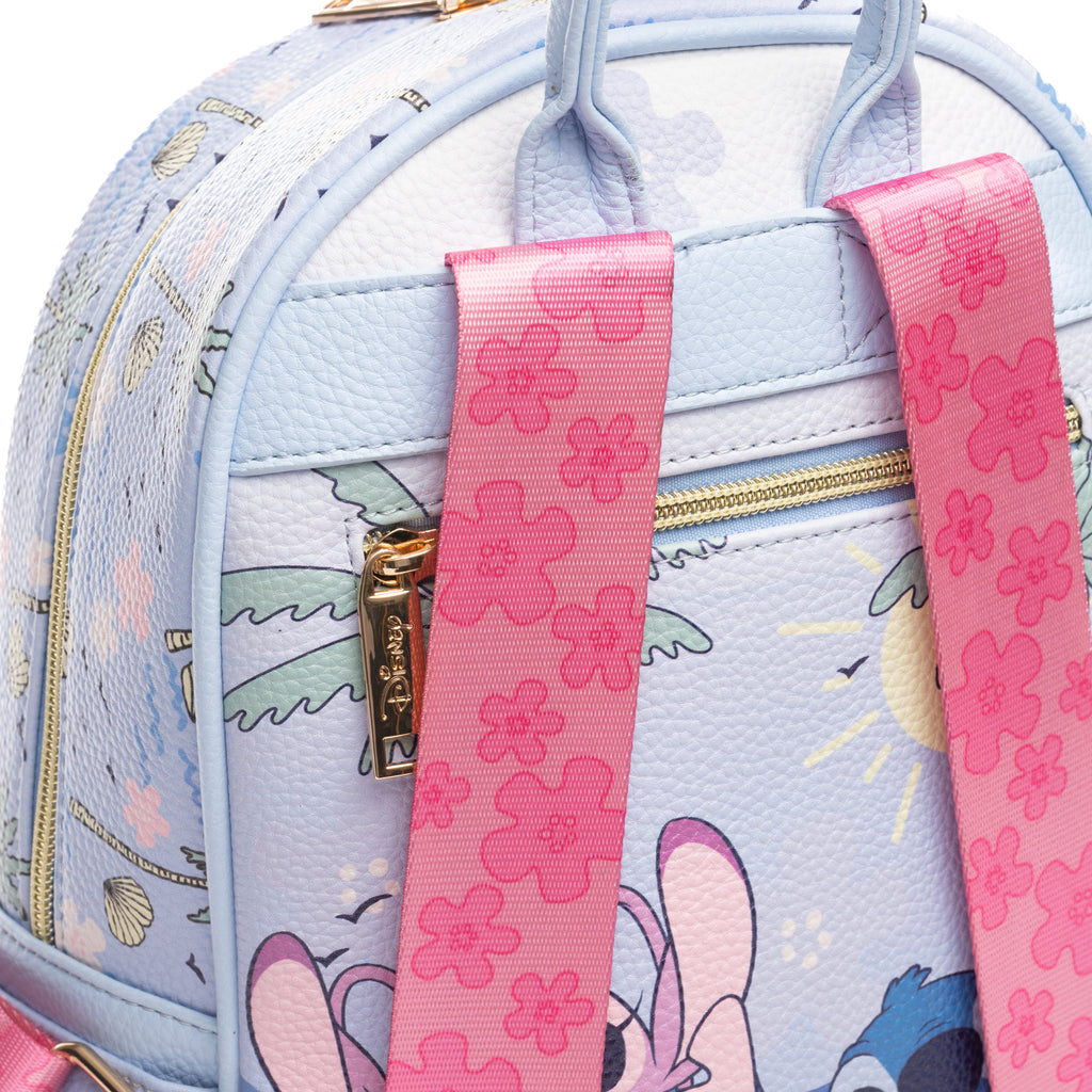 Disney's Lilo and Stitch -- Angel, Stitch and Scrump WondaPop 11" Vegan Leather Fashion Mini Backpack