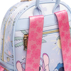 Disney's Lilo and Stitch -- Angel, Stitch and Scrump WondaPop 11" Vegan Leather Fashion Mini Backpack