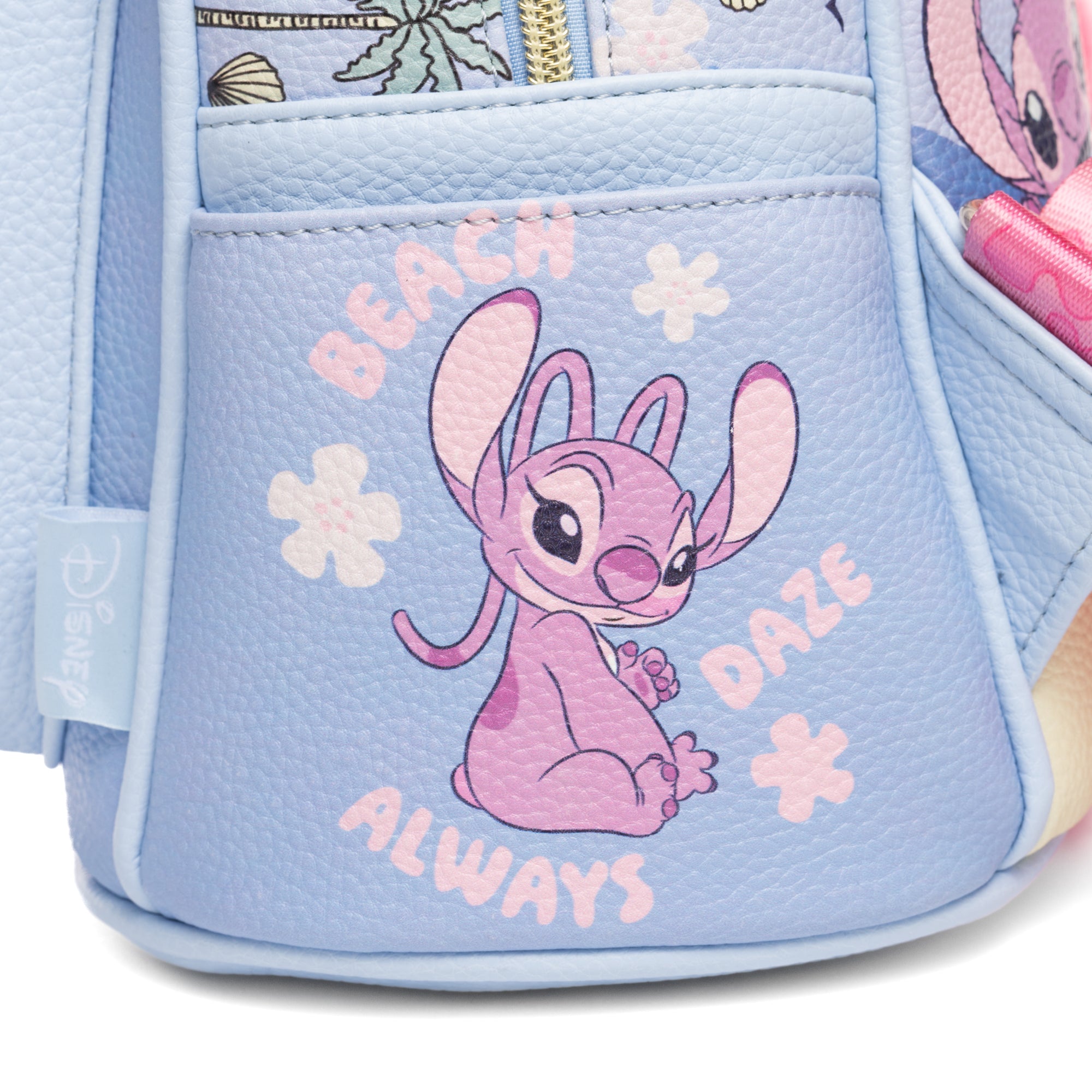 Disney's Lilo and Stitch -- Angel, Stitch and Scrump WondaPop 11" Vegan Leather Fashion Mini Backpack