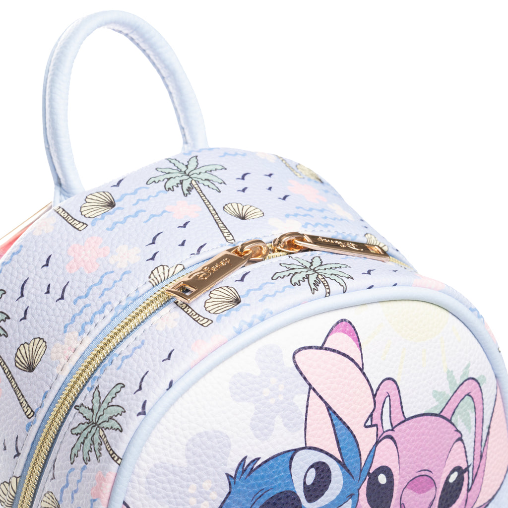 Disney's Lilo and Stitch -- Angel, Stitch and Scrump WondaPop 11" Vegan Leather Fashion Mini Backpack