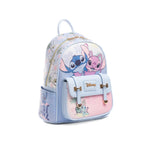 Disney's Lilo and Stitch -- Angel, Stitch and Scrump WondaPop 11" Vegan Leather Fashion Mini Backpack