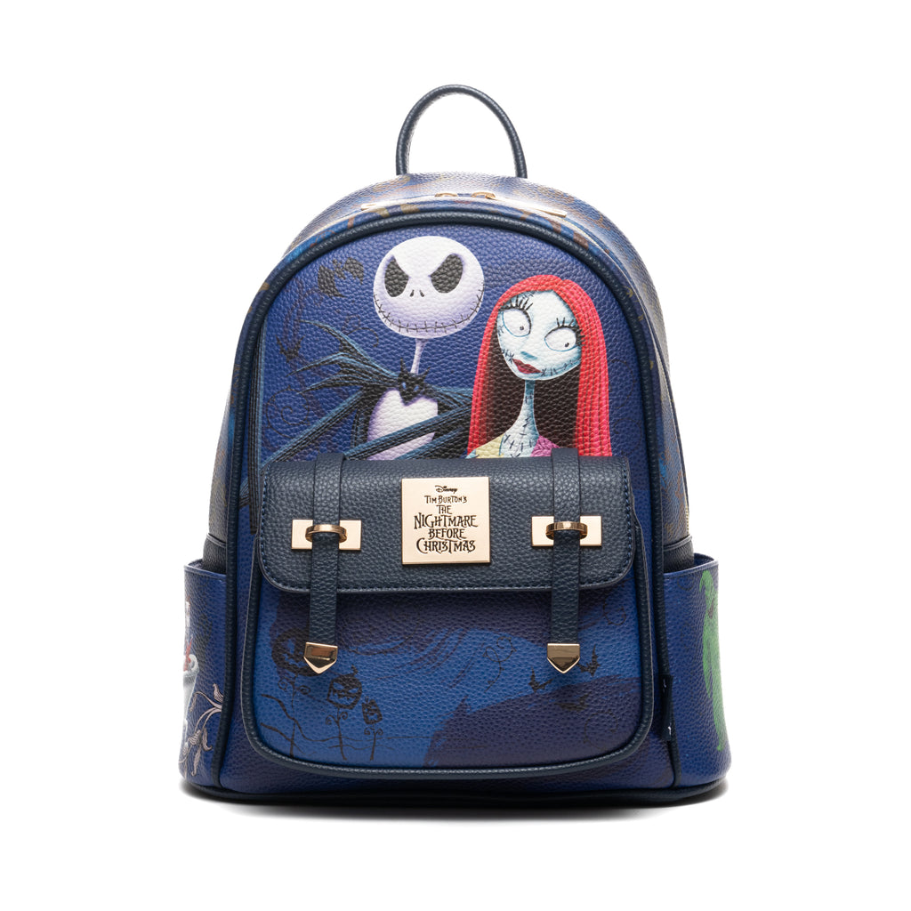 The Nightmare Before Christmas Jack & Friends WondaPop 11" Vegan Leather Fashion Mini Backpack