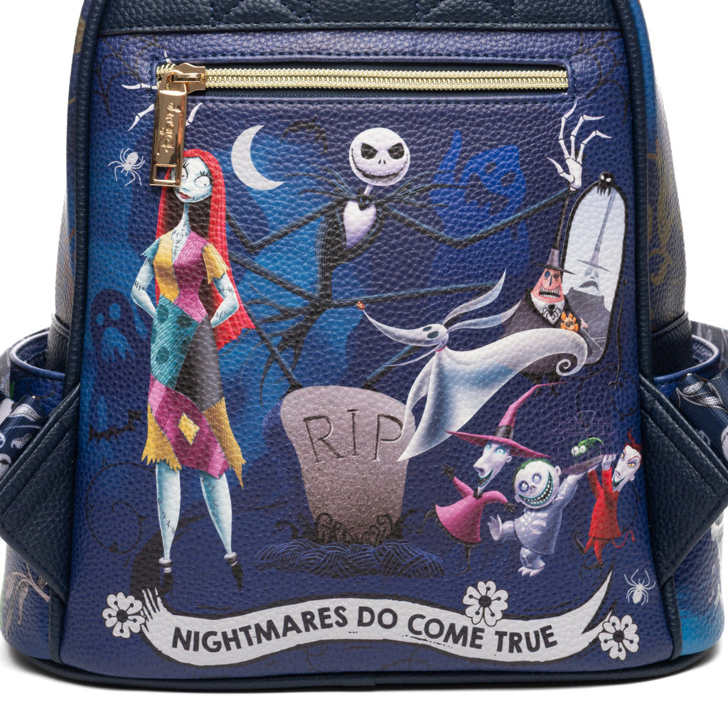 The Nightmare Before Christmas Jack & Friends WondaPop 11" Vegan Leather Fashion Mini Backpack