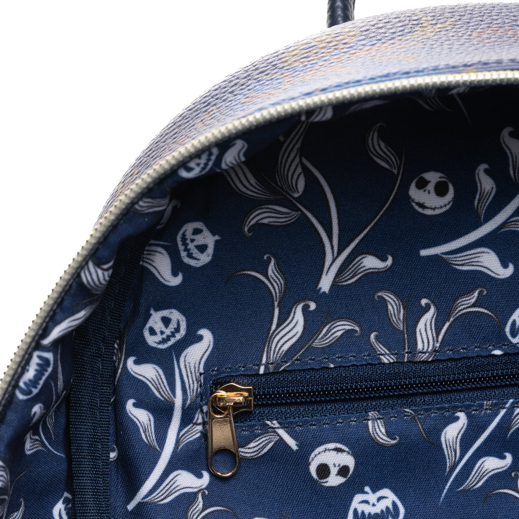 The Nightmare Before Christmas Jack & Friends WondaPop 11" Vegan Leather Fashion Mini Backpack