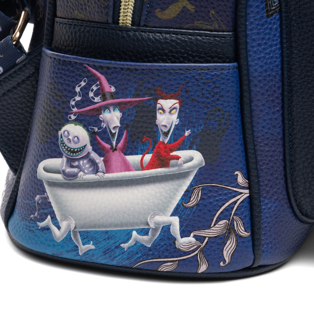 The Nightmare Before Christmas Jack & Friends WondaPop 11" Vegan Leather Fashion Mini Backpack