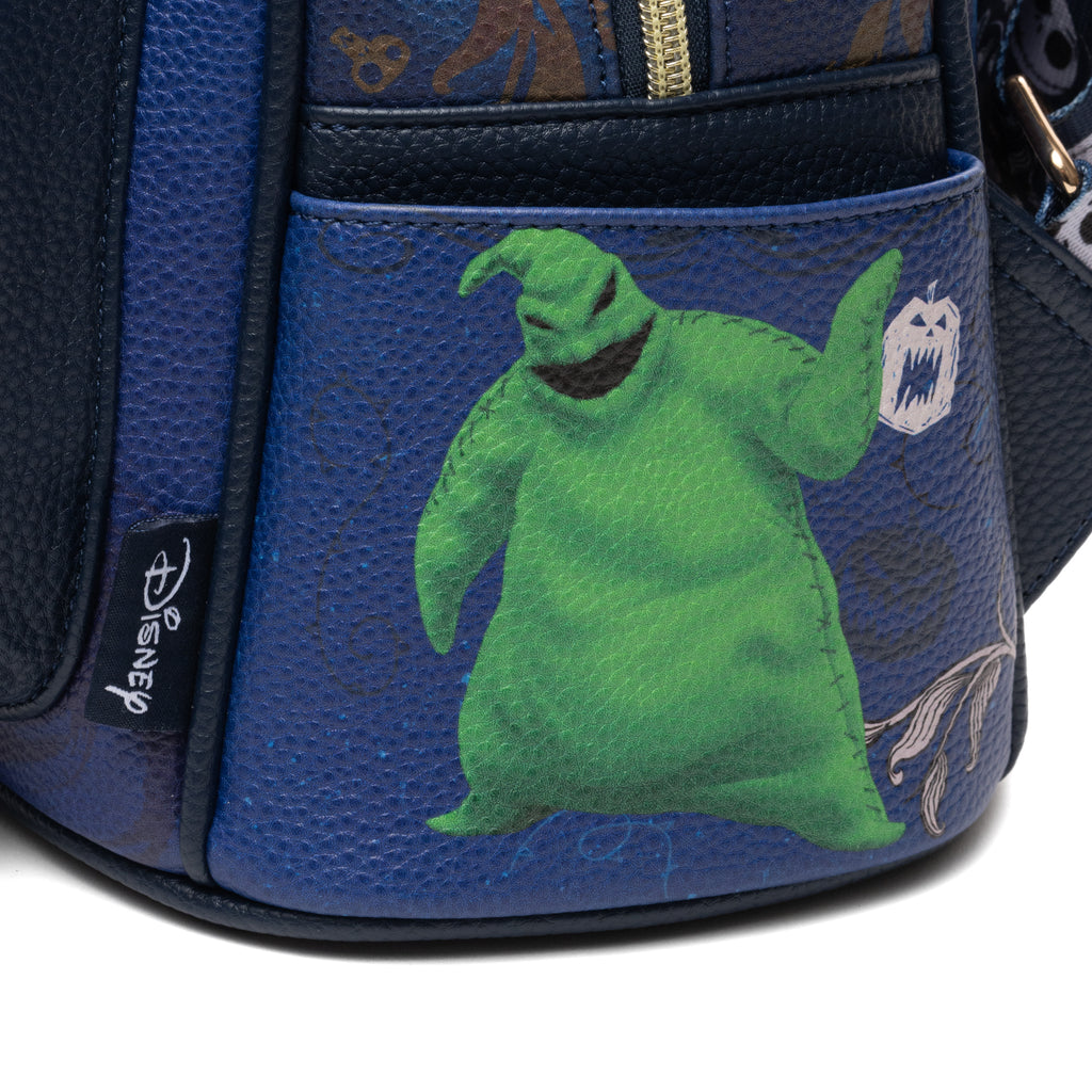 The Nightmare Before Christmas Jack & Friends WondaPop 11" Vegan Leather Fashion Mini Backpack