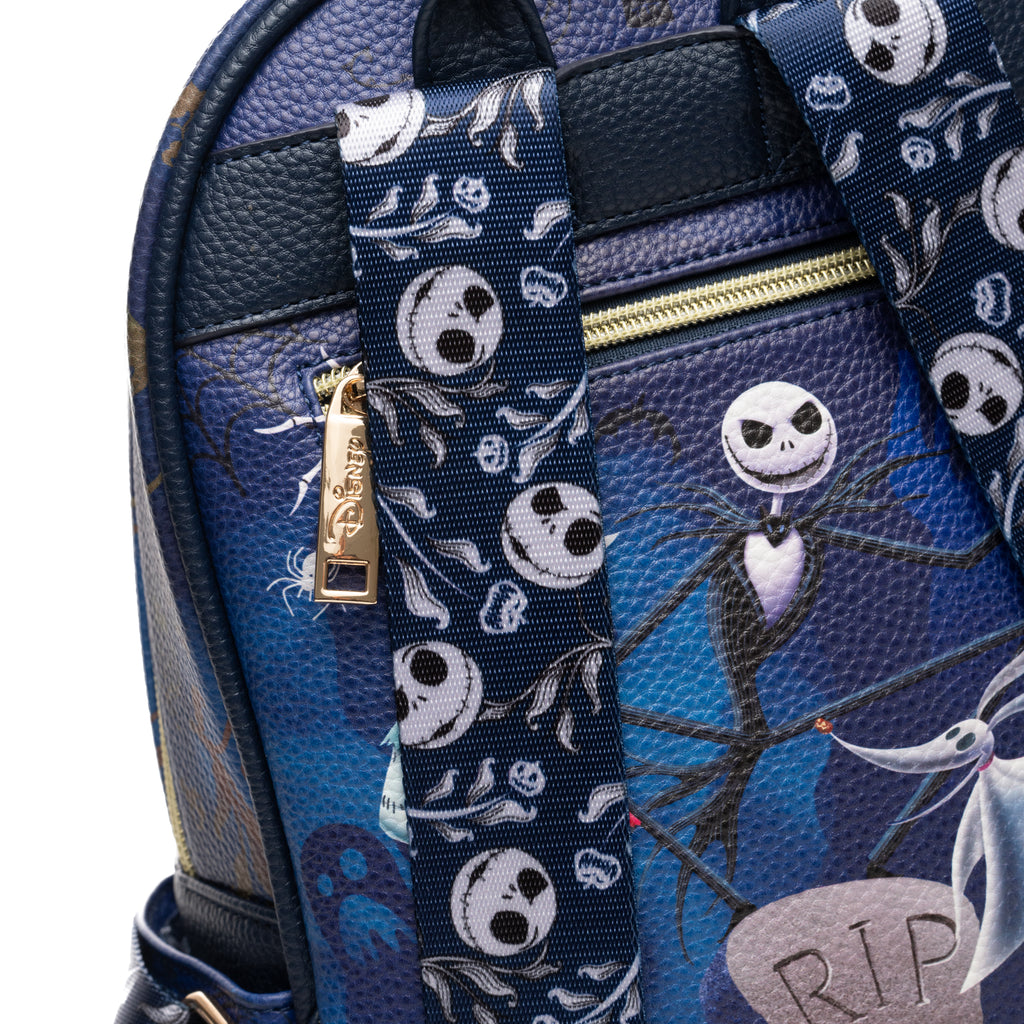 The Nightmare Before Christmas Jack & Friends WondaPop 11" Vegan Leather Fashion Mini Backpack