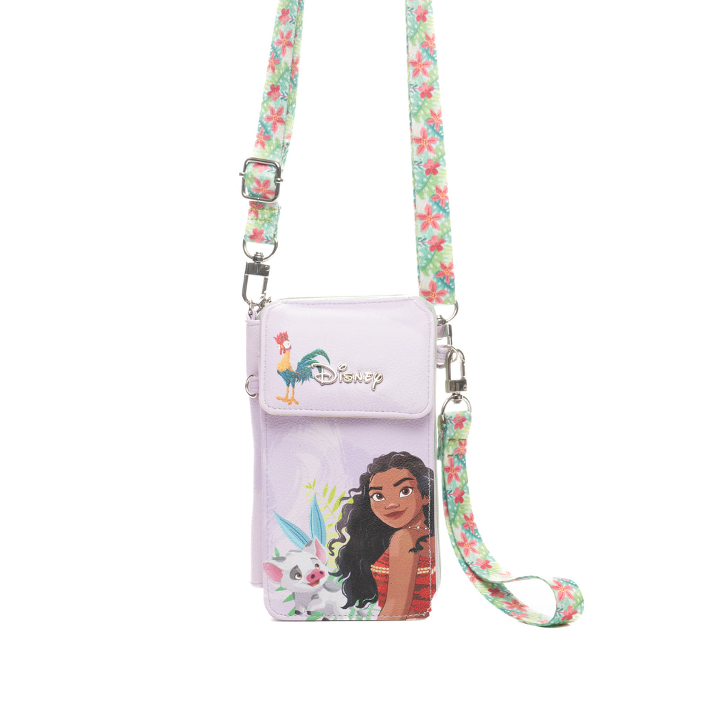 WondaPop Disney Moana Crossbody Wallet Cell Phone Wristlet