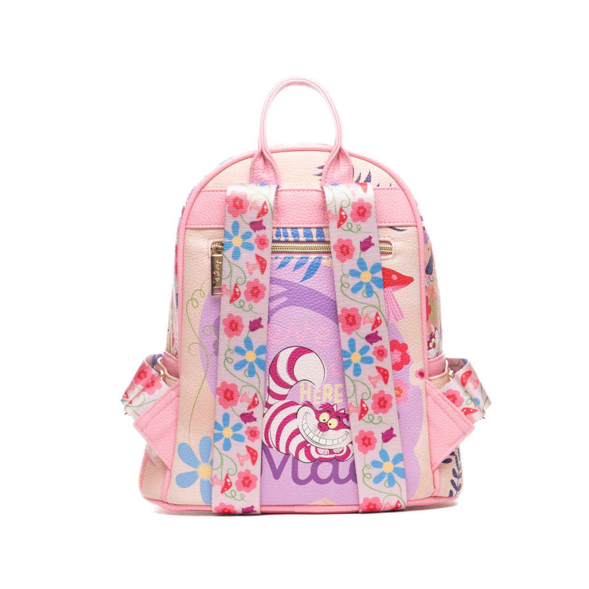 Disney Alice in Wonderland -- Cheshire Cat Smile 11-inch Vegan Leather Mini Backpack