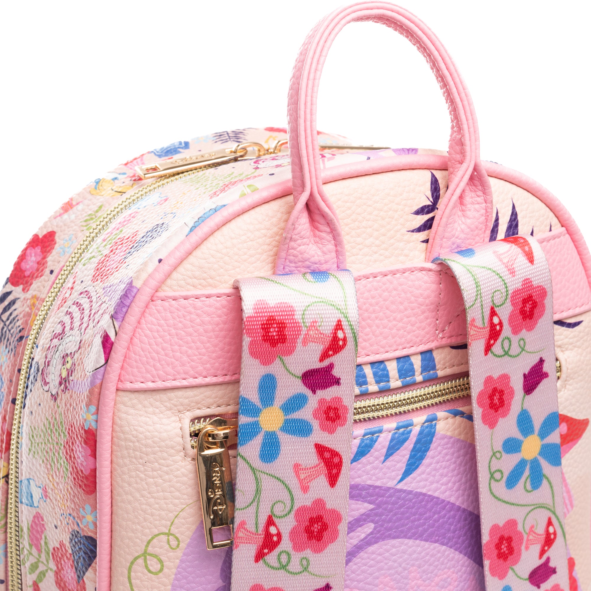 Disney Alice in Wonderland -- Cheshire Cat Smile 11-inch Vegan Leather Mini Backpack
