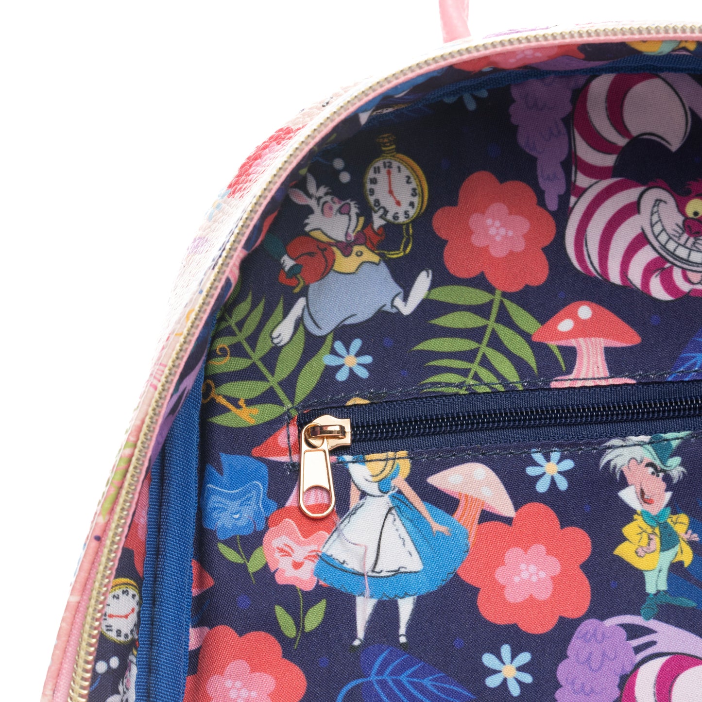 
                  
                    Disney Alice in Wonderland -- Cheshire Cat Smile 11-inch Vegan Leather Mini Backpack
                  
                