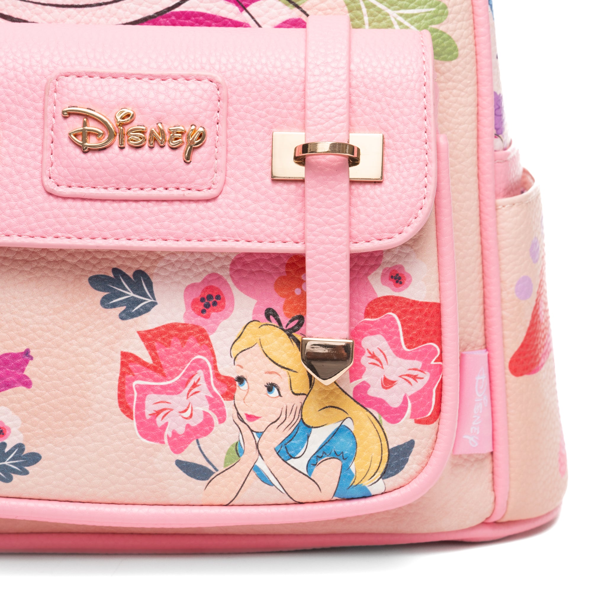 Disney Alice in Wonderland -- Cheshire Cat Smile 11-inch Vegan Leather Mini Backpack