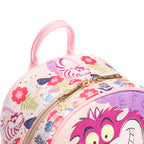 Disney Alice in Wonderland -- Cheshire Cat Smile 11-inch Vegan Leather Mini Backpack