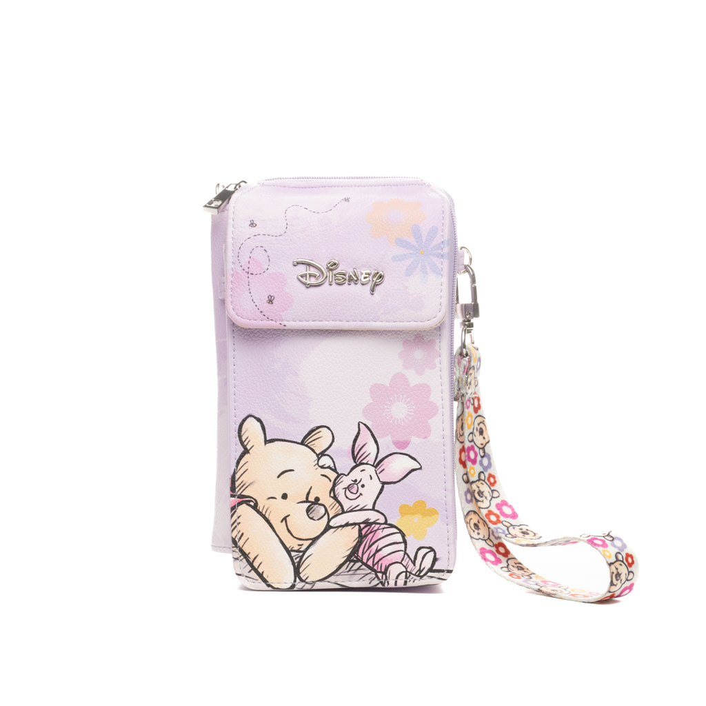 Disney Winnie the Pooh and Friends Crossbody Wallet Cell Phone Wristlet