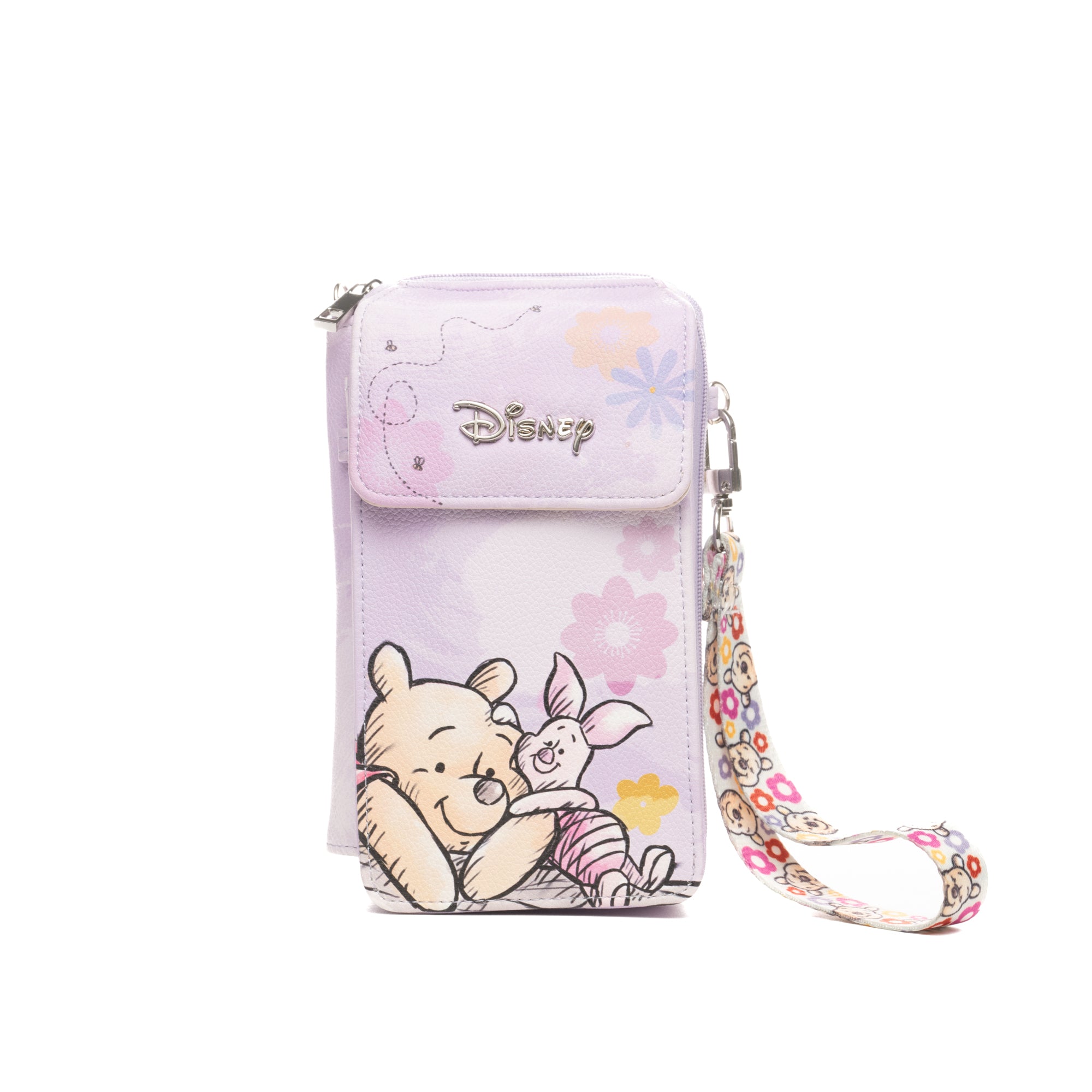 Disney Winnie the Pooh and Friends Crossbody Wallet Cell Phone Wristlet