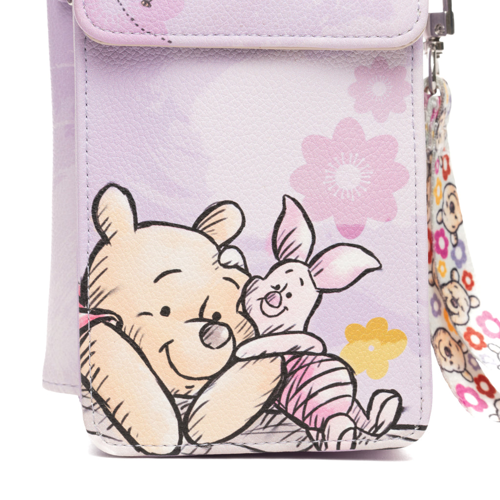 Disney Winnie the Pooh and Friends Crossbody Wallet Cell Phone Wristlet