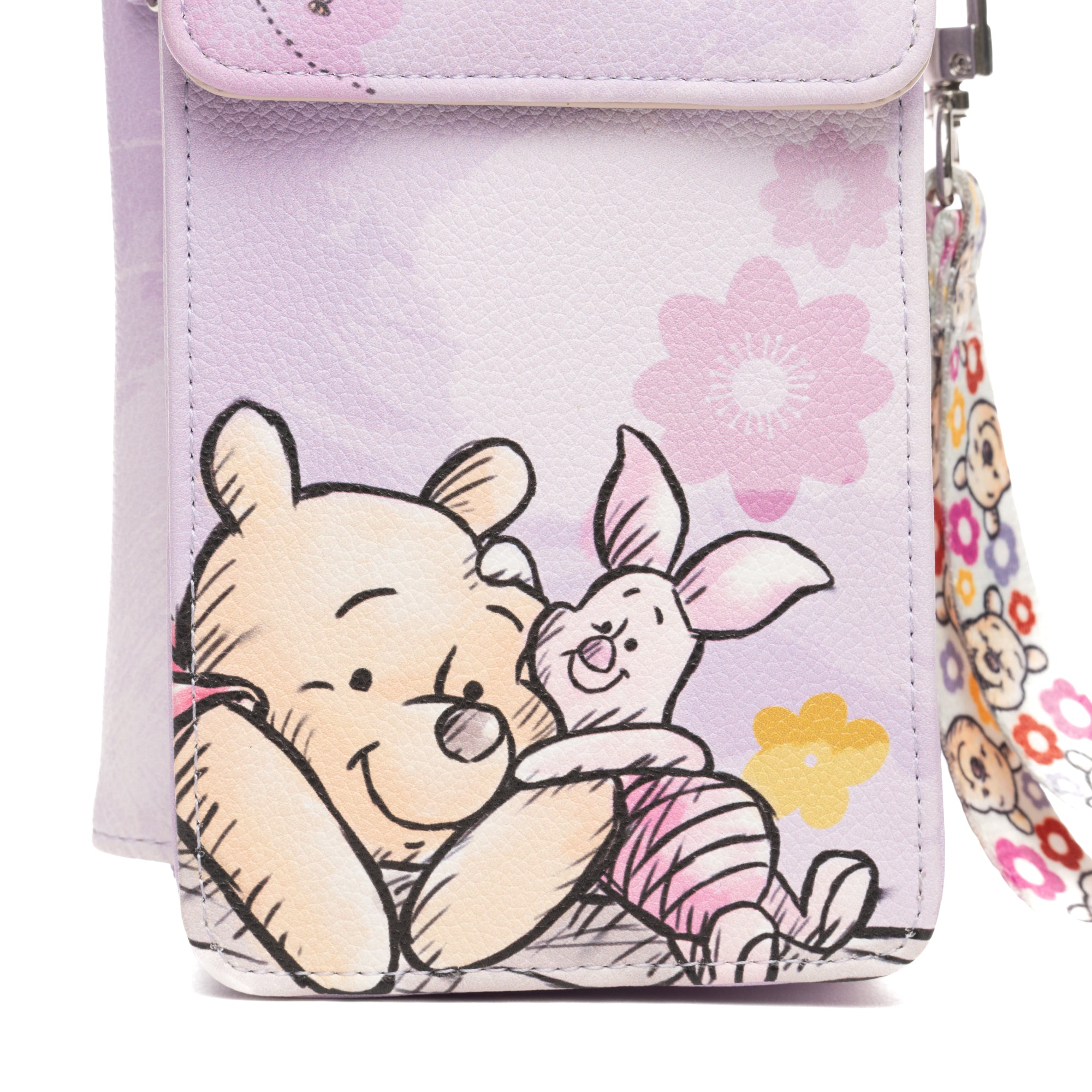 Disney Winnie the Pooh and Friends Crossbody Wallet Cell Phone Wristlet