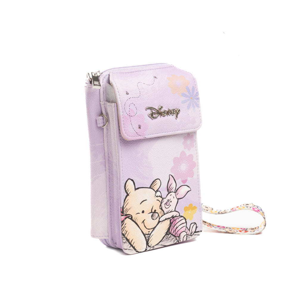 Disney Winnie the Pooh and Friends Crossbody Wallet Cell Phone Wristlet