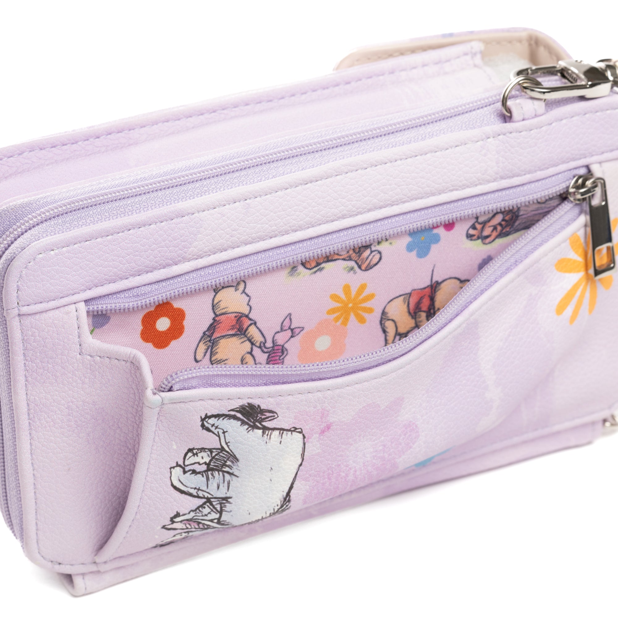 Disney Winnie the Pooh and Friends Crossbody Wallet Cell Phone Wristlet