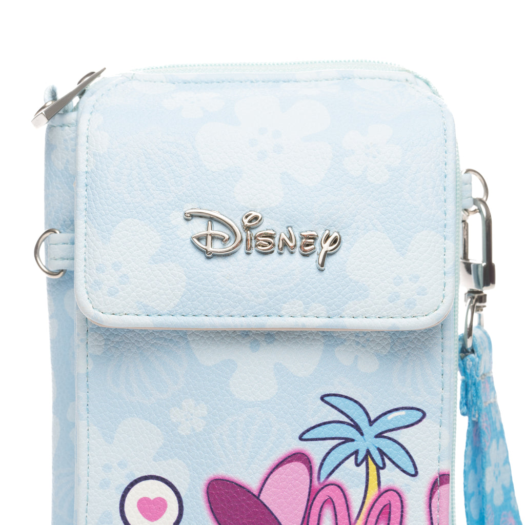 Disney Lilo and Stitch :Stitch and Angel Crossbody Wallet Cell Phone Wristlet