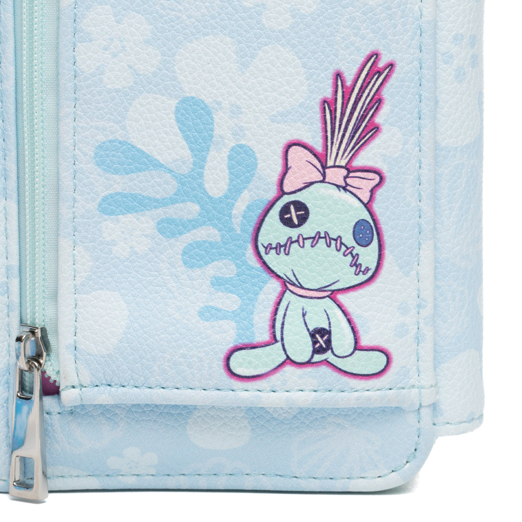 Disney Lilo and Stitch :Stitch and Angel Crossbody Wallet Cell Phone Wristlet