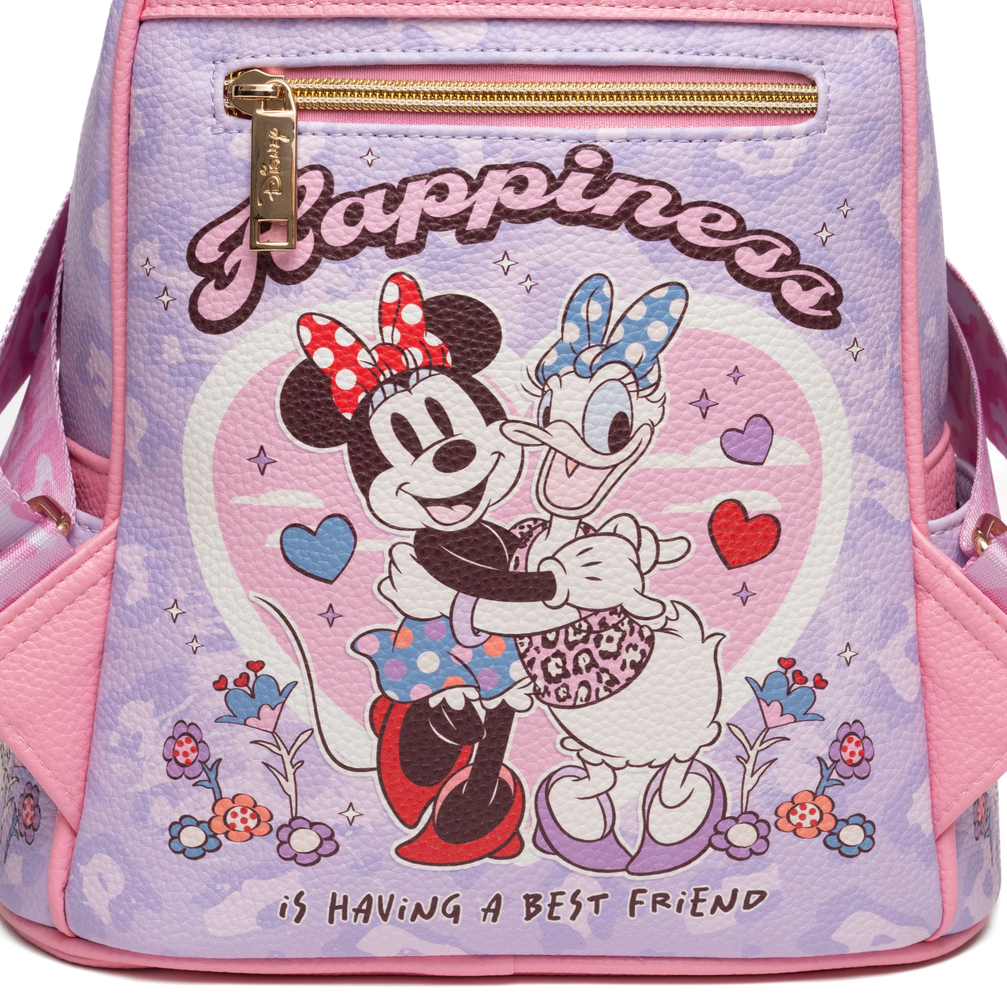 PROMO Minnie Mouse and Daisy Duck 11-inch Vegan Leather Mini Backpack