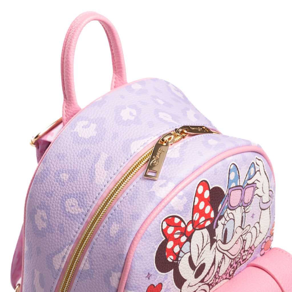 Minnie Mouse and Daisy Duck 11-inch Vegan Leather Mini Backpack