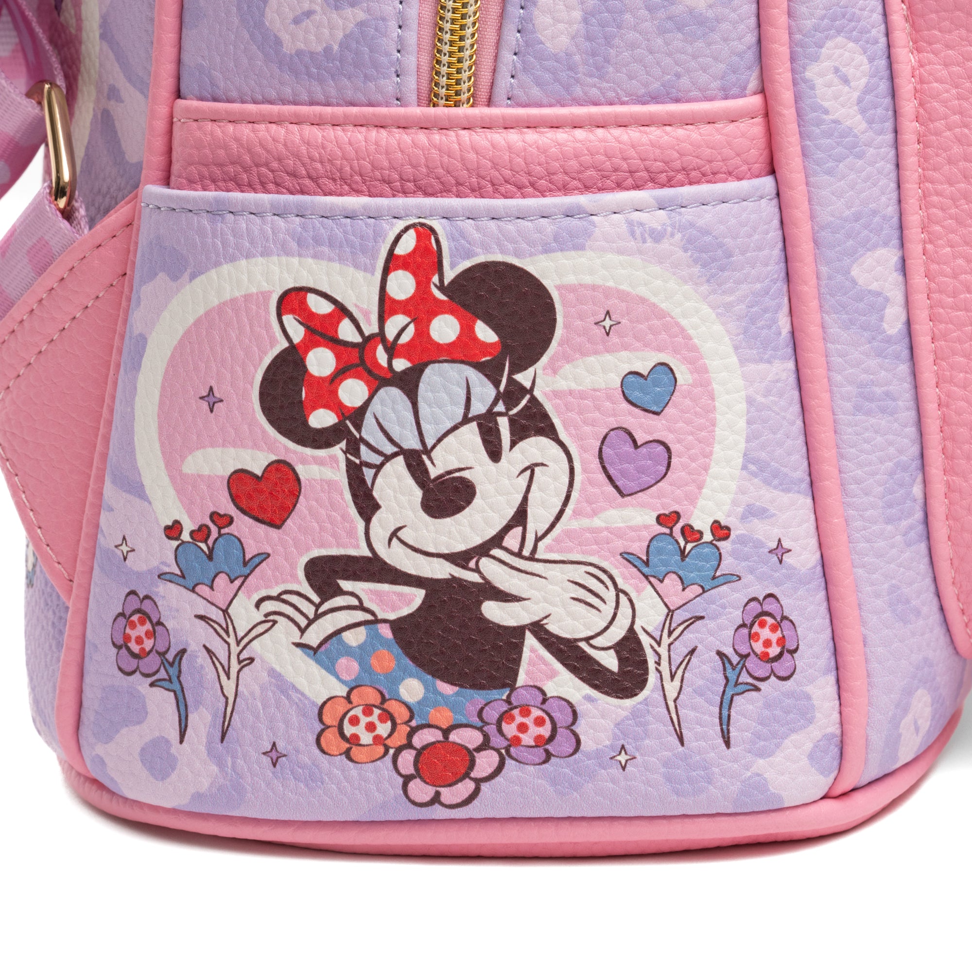 Minnie Mouse and Daisy Duck 11-inch Vegan Leather Mini Backpack