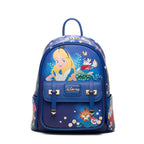 Alice in Wonderland Tea Party WondaPop 11" Vegan Leather Fashion Mini Backpack