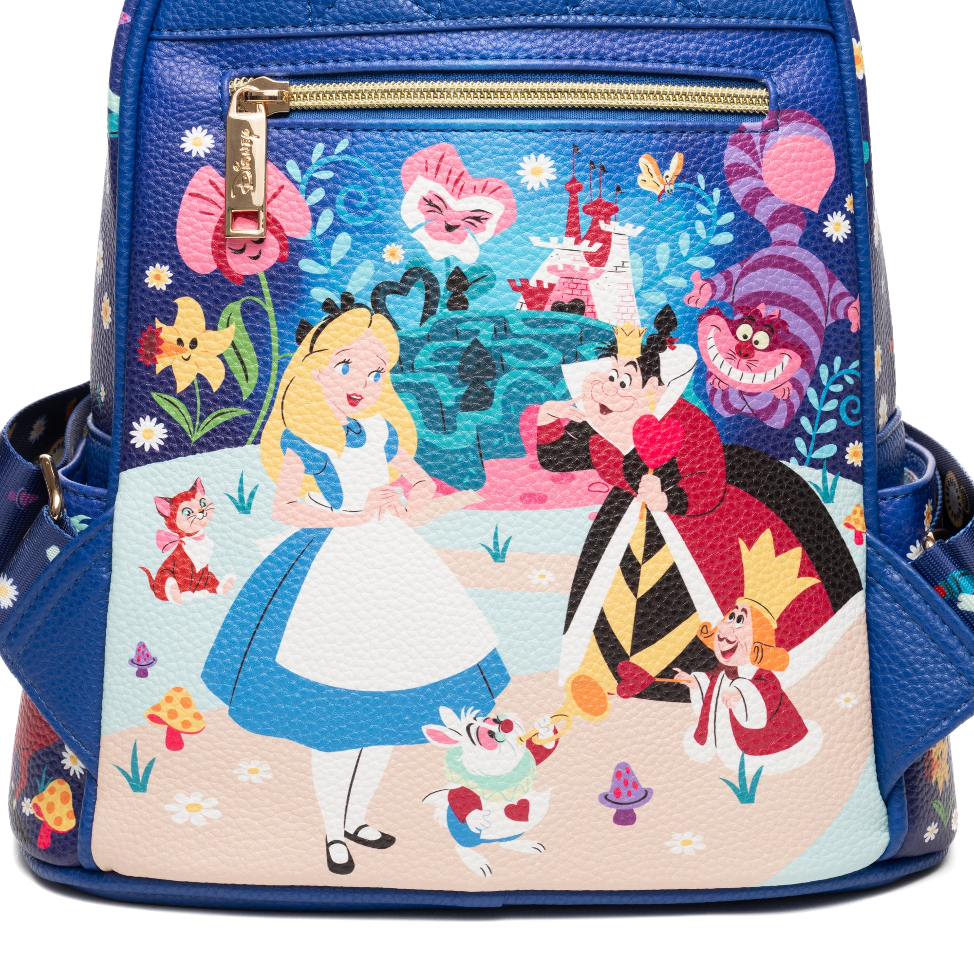 Alice in Wonderland Tea Party WondaPop 11" Vegan Leather Fashion Mini Backpack
