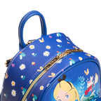 Alice in Wonderland Tea Party WondaPop 11" Vegan Leather Fashion Mini Backpack