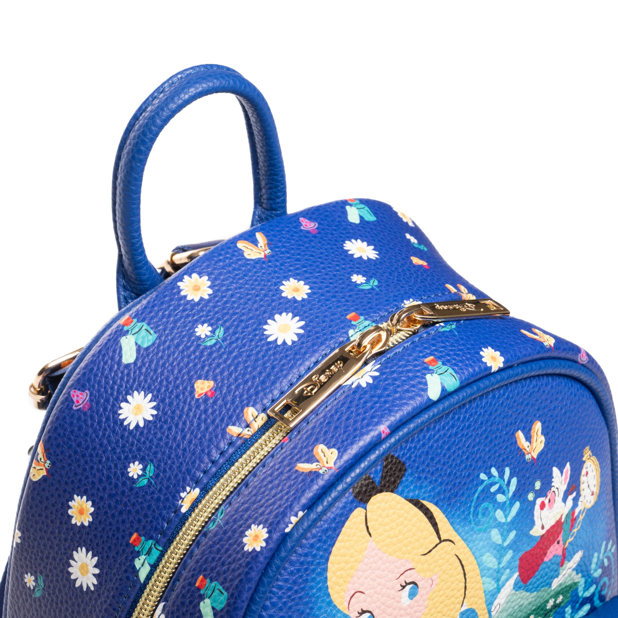 Alice in Wonderland Tea Party WondaPop 11" Vegan Leather Fashion Mini Backpack