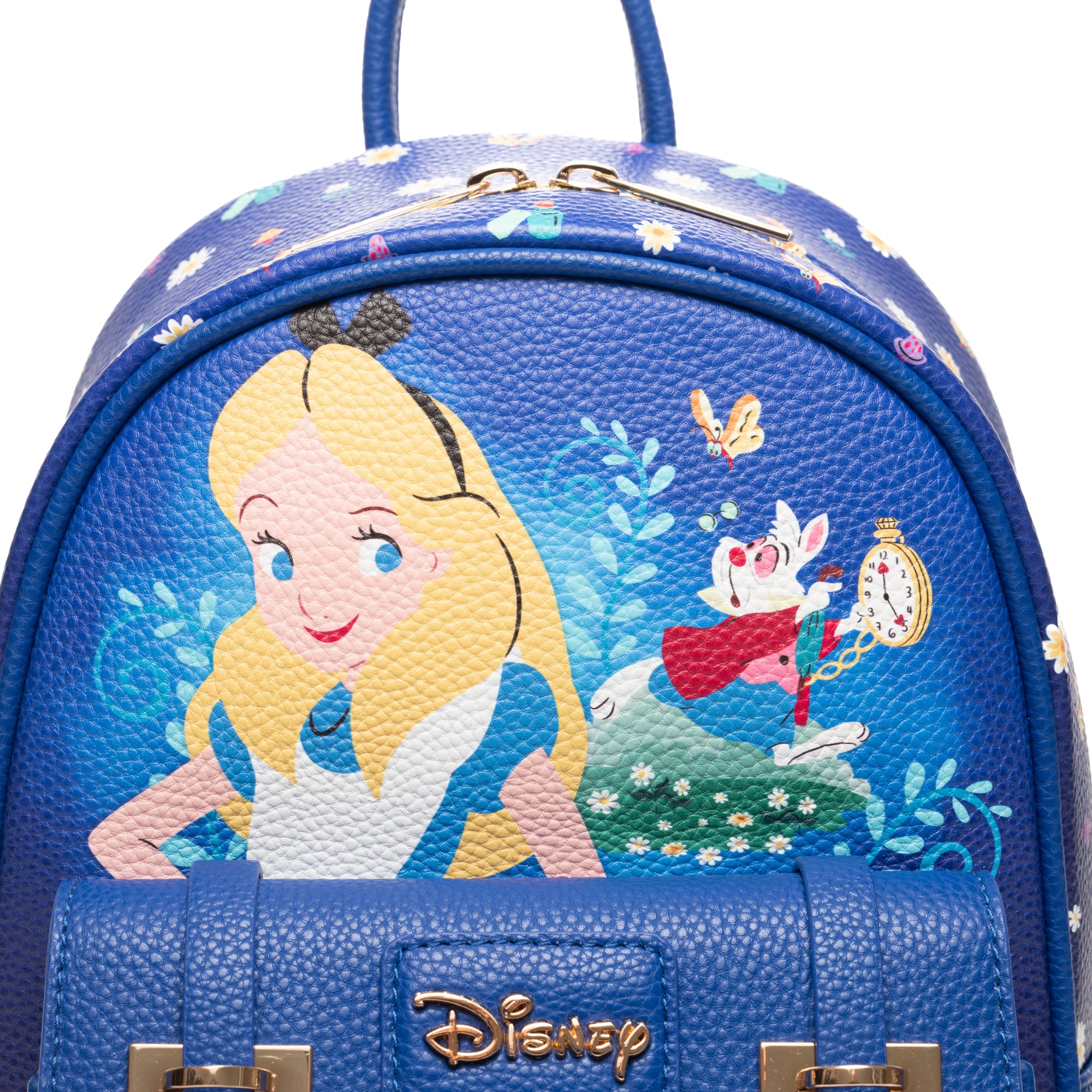 Alice in Wonderland Tea Party WondaPop 11" Vegan Leather Fashion Mini Backpack