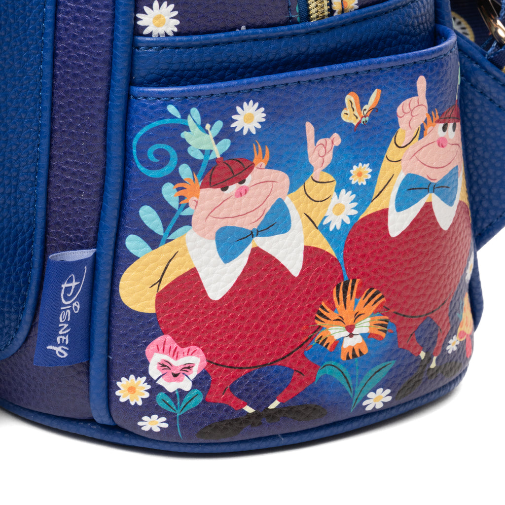 Alice in Wonderland Tea Party WondaPop 11" Vegan Leather Fashion Mini Backpack