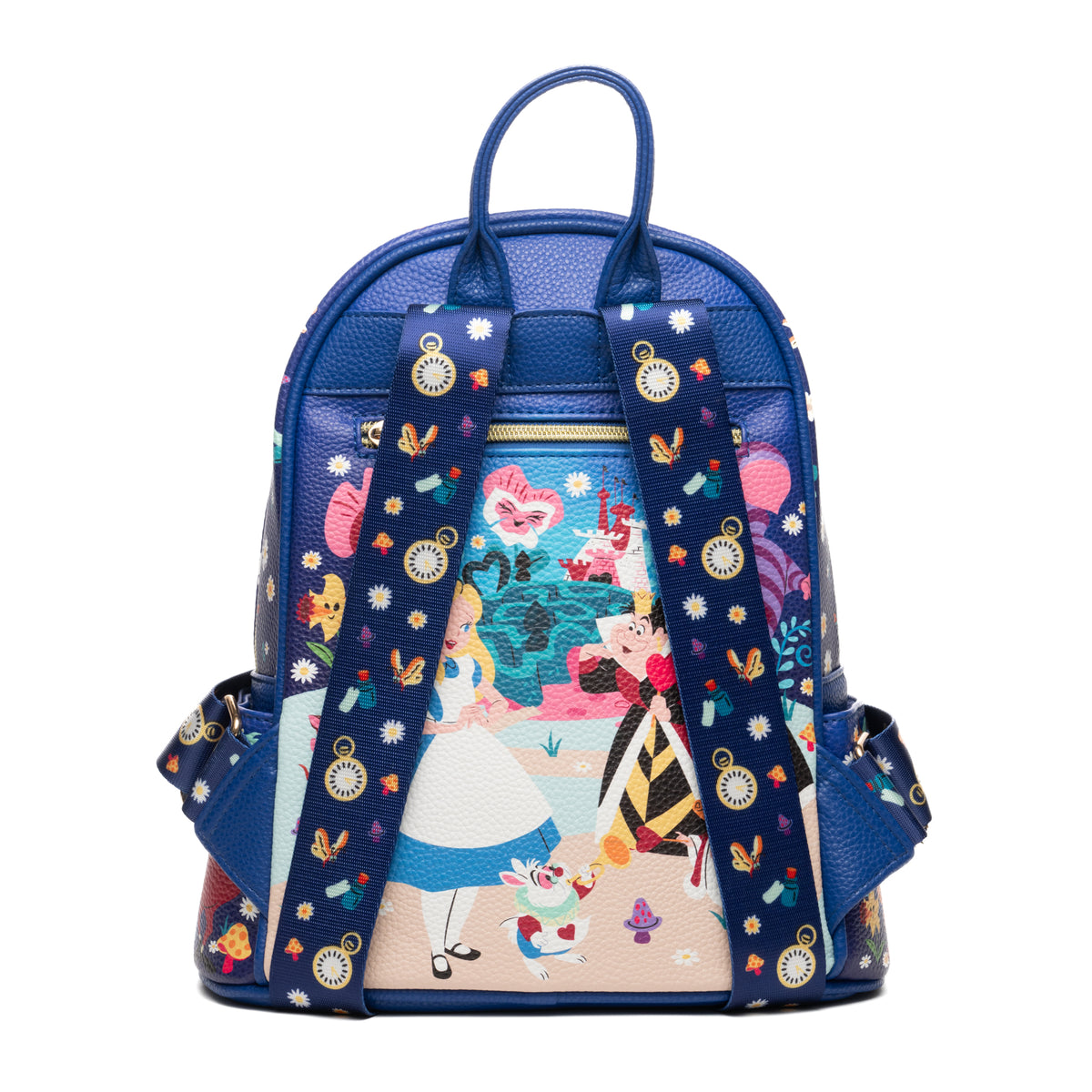 Alice in Wonderland Tea Party WondaPop 11" Vegan Leather Fashion Mini Backpack