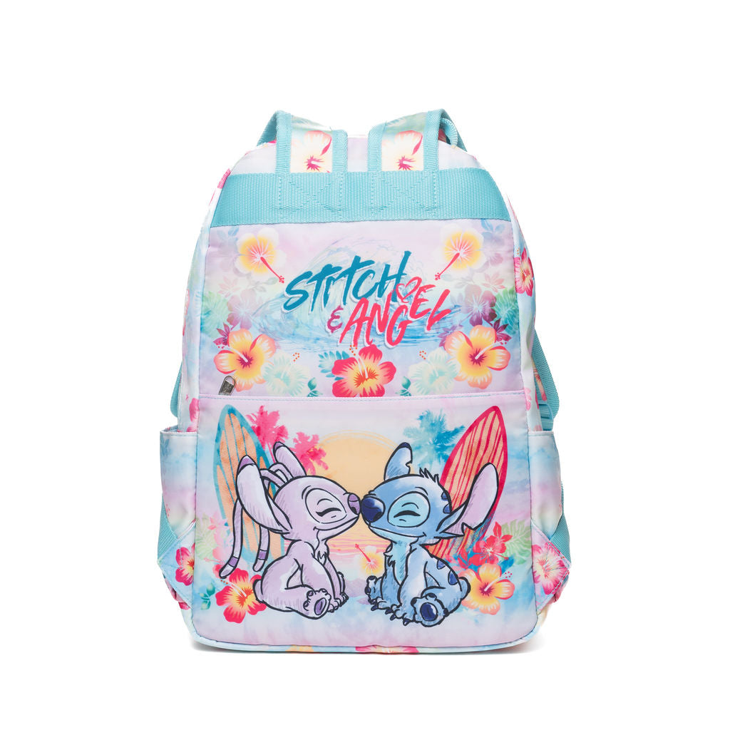 WondaPop Disney Stitch and Angel Nylon School Backpack