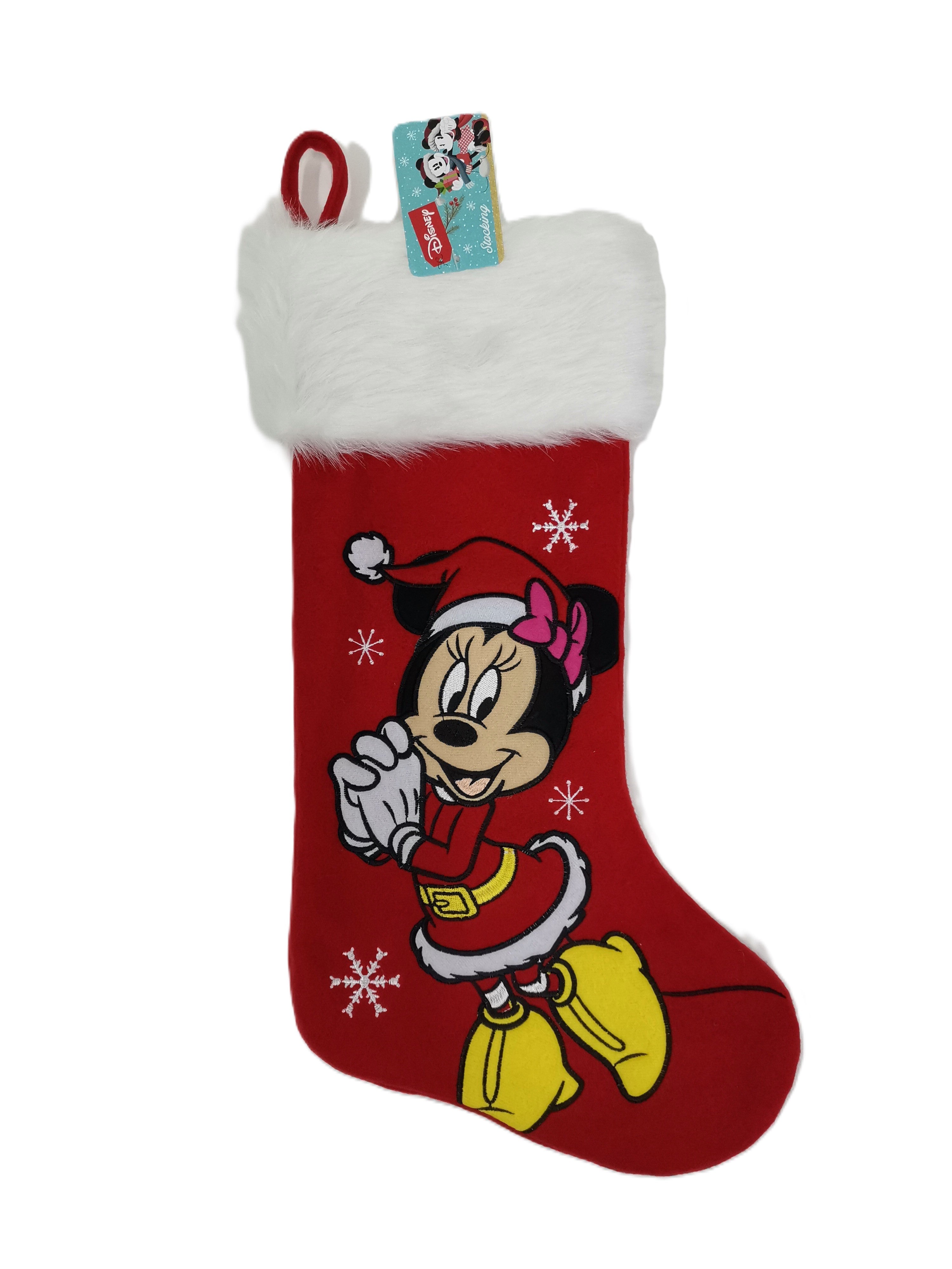 Minnie Mouse Appliqué Christmas Stocking