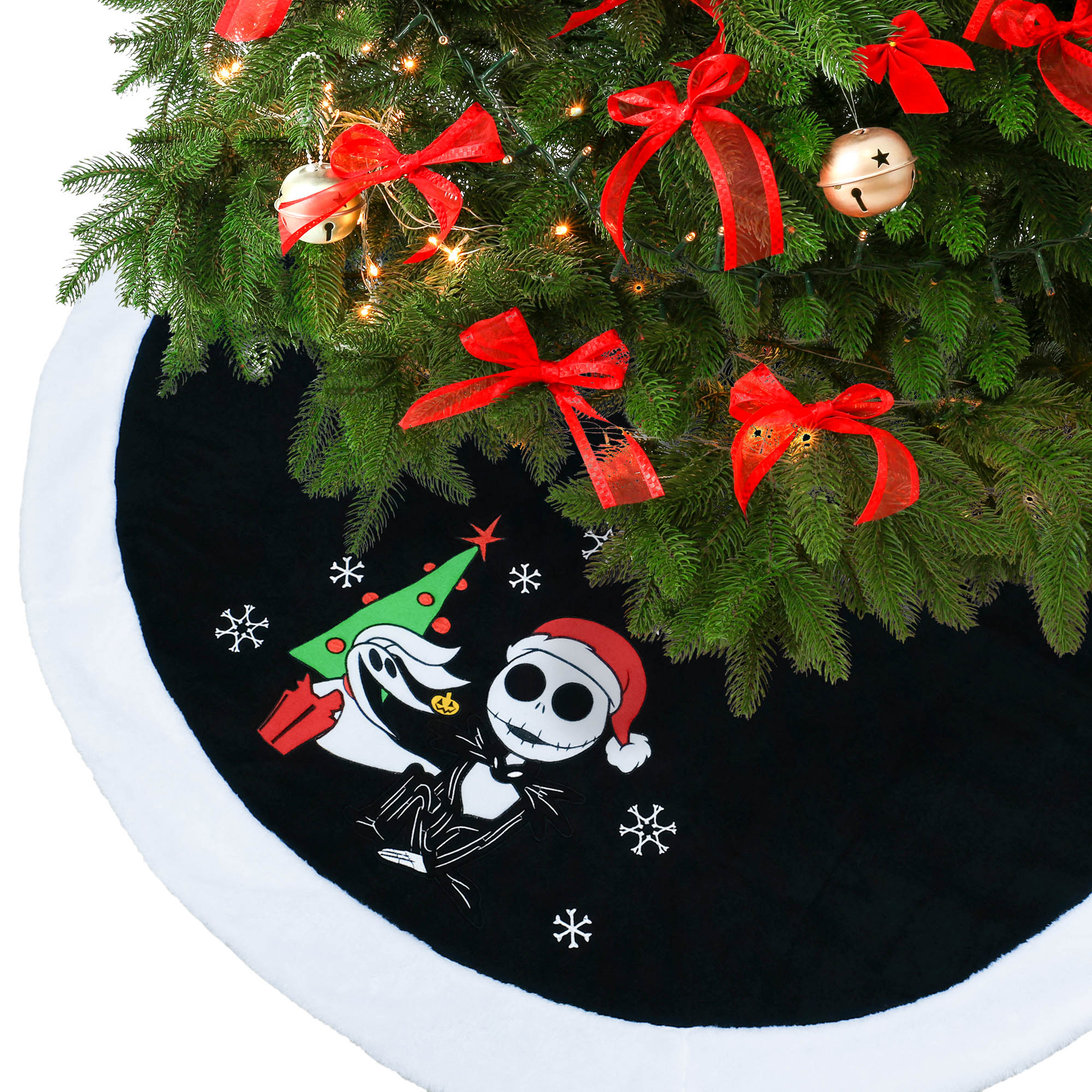 Disney The Nightmare Before Christmas Jack Santa and Zero Tree Skirt