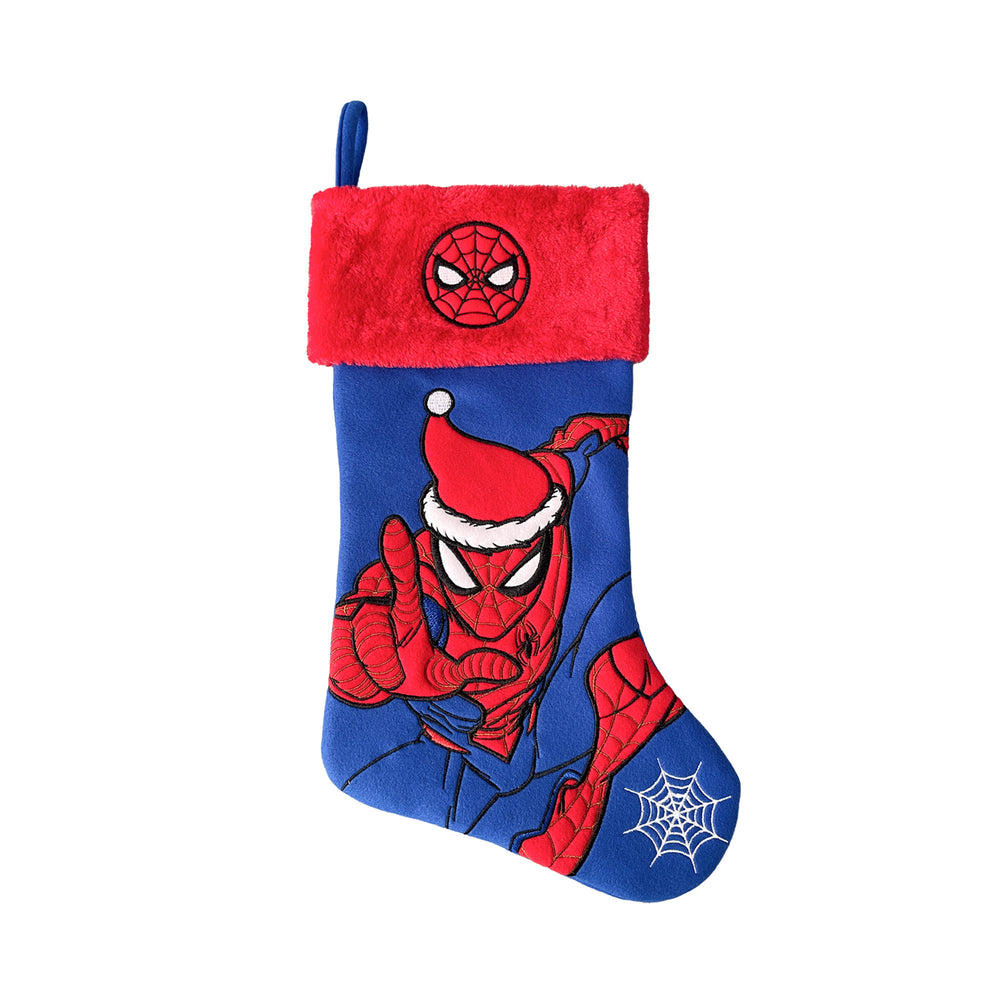 Spider-man in Santa Hat Embroidered Christmas Stocking